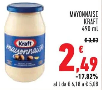 Conad MAYONNAISE KRAFT 490 ml offerta