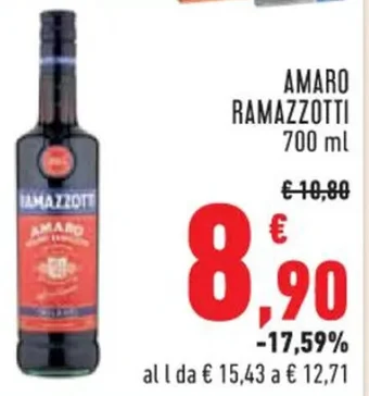 Conad AMARO RAMAZZOTTI 700 ml offerta