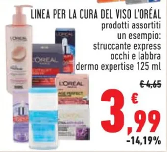 Conad LINEA PER LA CURA DEL VISO L'ORÉAL 125 ml offerta