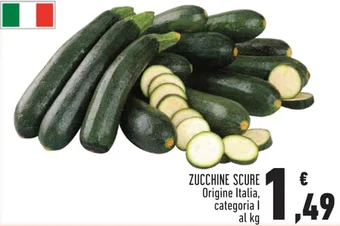 Conad ZUCCHINE SCURE Origine Italia, categoria I al kg offerta