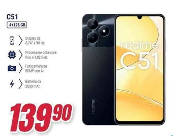 Trony realme C51 offerta