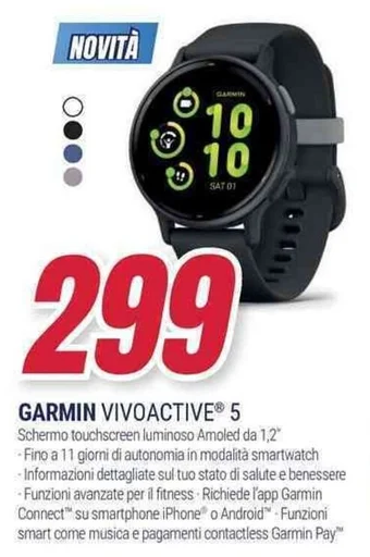 Trony GARMIN VIVOACTIVE 5 offerta