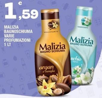 Splendidi e Splendenti MALIZIA BAGNOSCHIUMA VARIE PROFUMAZIONI 1 LT offerta