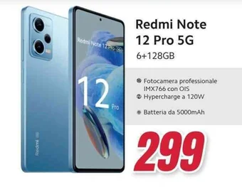 Trony Redmi Note 12 Pro 5G 6+128GB offerta