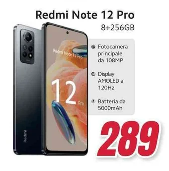 Trony Redmi Note 12 Pro 8+256GB offerta