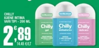 Splendidi e Splendenti CHILLY IGIENE INTIMA VARI TIPI - 200 ML offerta