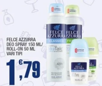 Splendidi e Splendenti FELCE AZZURRA DEO SPRAY 150 ML/ ROLL-ON 50 ML VARI TIPI offerta