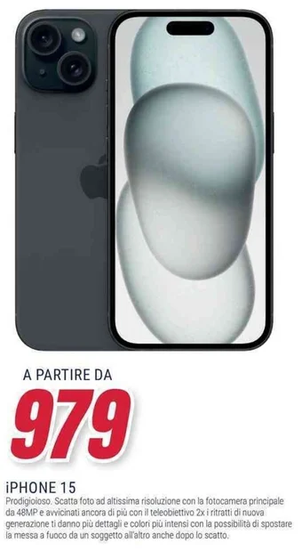 Trony iPHONE 15 offerta