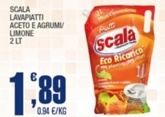 SCALA LAVAPIATTI ACETO E AGRUMI/ LIMONE 2 LT
