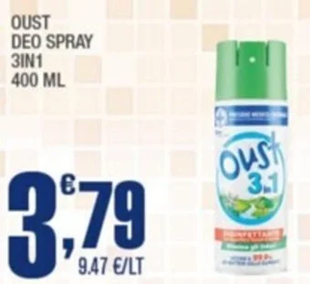 OUST DEO SPRAY 3IN1 400 ML