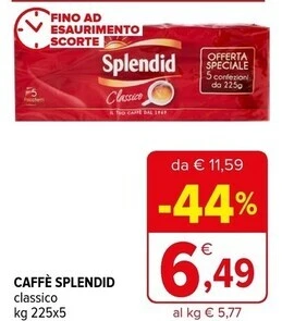 Iperal Splendid caffè offerta