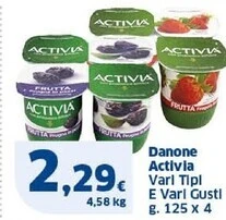 Sigma Danone activia offerta