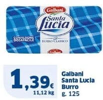 Sigma Galbani santa lucia burro offerta