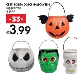 Bennet Cesti porta dolci halloween offerta