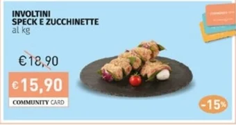 Prezzemolo e Vitale INVOLTINI SPECK E ZUCCHINETTE offerta