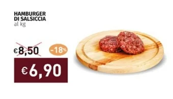 Prezzemolo e Vitale HAMBURGER DI SALSICCIA offerta