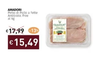 Prezzemolo e Vitale AMADORI Petto di Pollo a Fette Antibiotic Free offerta