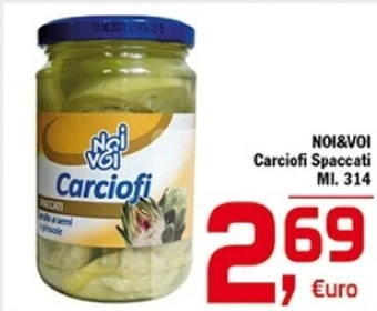 Punto é market Noi & voi carciofi spaccati offerta