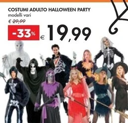 Bennet Costumi adulto halloween party offerta