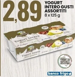 Eurospin Alpenspitz yogurt intero austi assortiti offerta