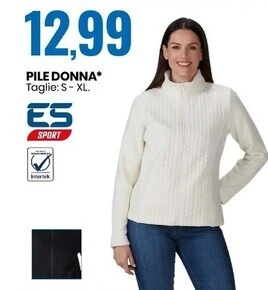 Eurospin Es sport pile donna offerta