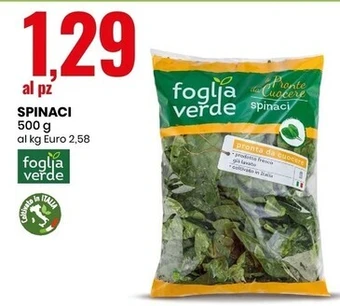 Eurospin Foglia verde spinaci offerta