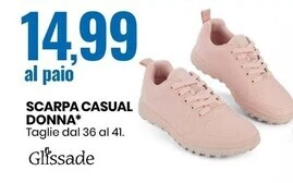 Eurospin Glissade scarpa casual donna offerta