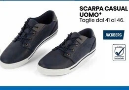 Eurospin Jackberg scarpa casual uomo offerta