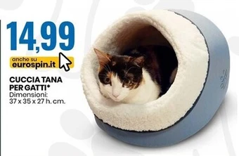 Eurospin Radames cuccia tana per gatti offerta