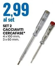 Set 2 cacciaviti cercafase