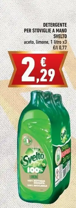 Conad Svelto Detergente Per Stoviglie A Mano offerta