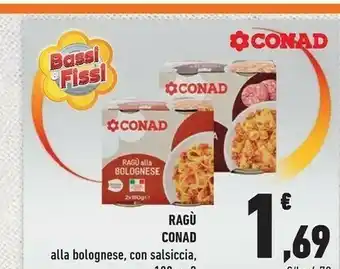 Conad Conad Ragu Alla Bolognese 360g offerta