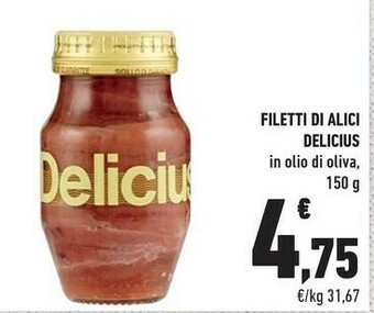 Conad Delicius Filetti Di Alici offerta
