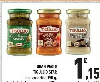 Conad Star GranPesto Peperoni E Noci Tigullio 190 G(ml) offerta