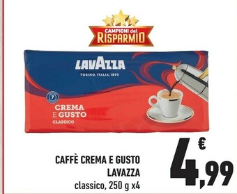 Conad Lavazza Caffe Crema E Gusto offerta
