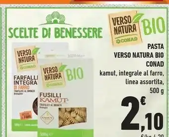 Conad Conad - Fusilli Kamut Trafilati Al Bronzo Bio 500 G(ml) offerta