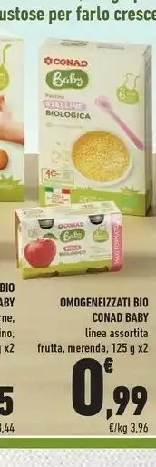 Conad Conad - Omogeneizatti Bio Frutta 250 Ml offerta