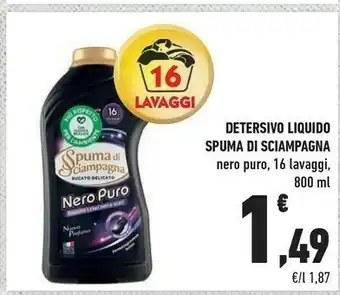 Conad Spuma di Sciampagna Detersivo Lavatrice offerta