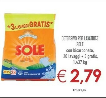 Conad Sole Detersivo Per Lavatrice offerta