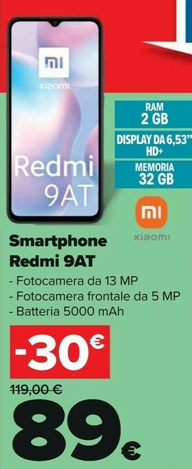 Carrefour Xiaomi Smartphone android offerta