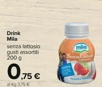 Carrefour Mila Yogurt da bere offerta