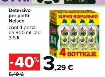 Carrefour Nelsen Detersivo piatti offerta