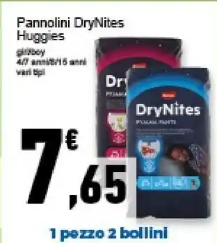 Conad Superstore Huggies Pannolini Drynites offerta