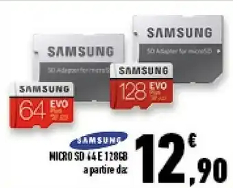 Conad Superstore Samsung EVO MicroSD Memory Card 128 GB offerta