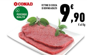 Conad Superstore Fettine Di Coscia Di Bovino Adulto offerta