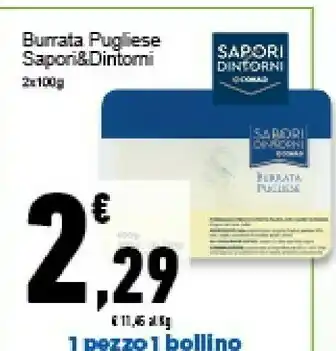 Conad Superstore Sapori Conad Burrata Pugliese &dintorni offerta