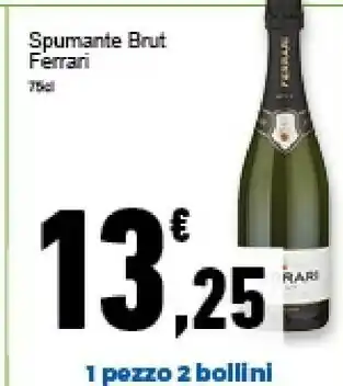 Conad Superstore Ferrari Spumante Brut Astuccio 750 G(ml) offerta