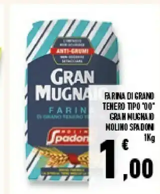 Conad Superstore Molino spadoni Farina Di Grano Tenero Tipo "00" Gran Mugnaio 1000 G(ml) offerta