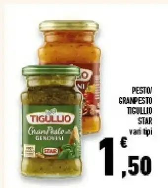 Conad Superstore Star Gran Pesto Olive E Mandorle Tigullio 190 G(ml) offerta