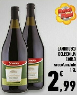 Conad Superstore Conad Lambrusco Dell'emilia offerta